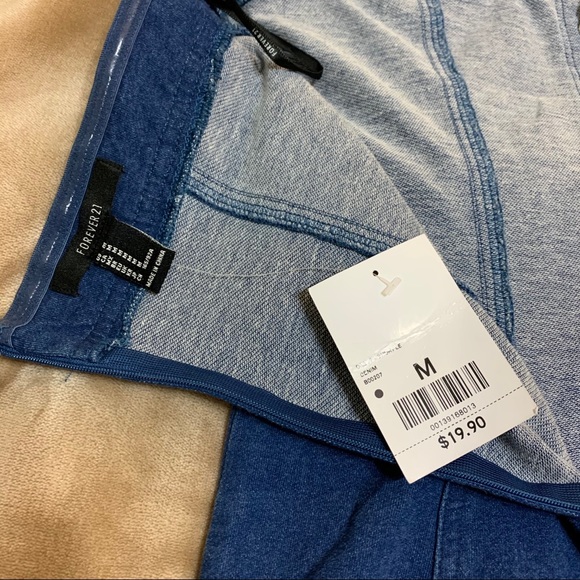 NEW Forever 21 Strapless Denim Dress - Picture 6 of 8